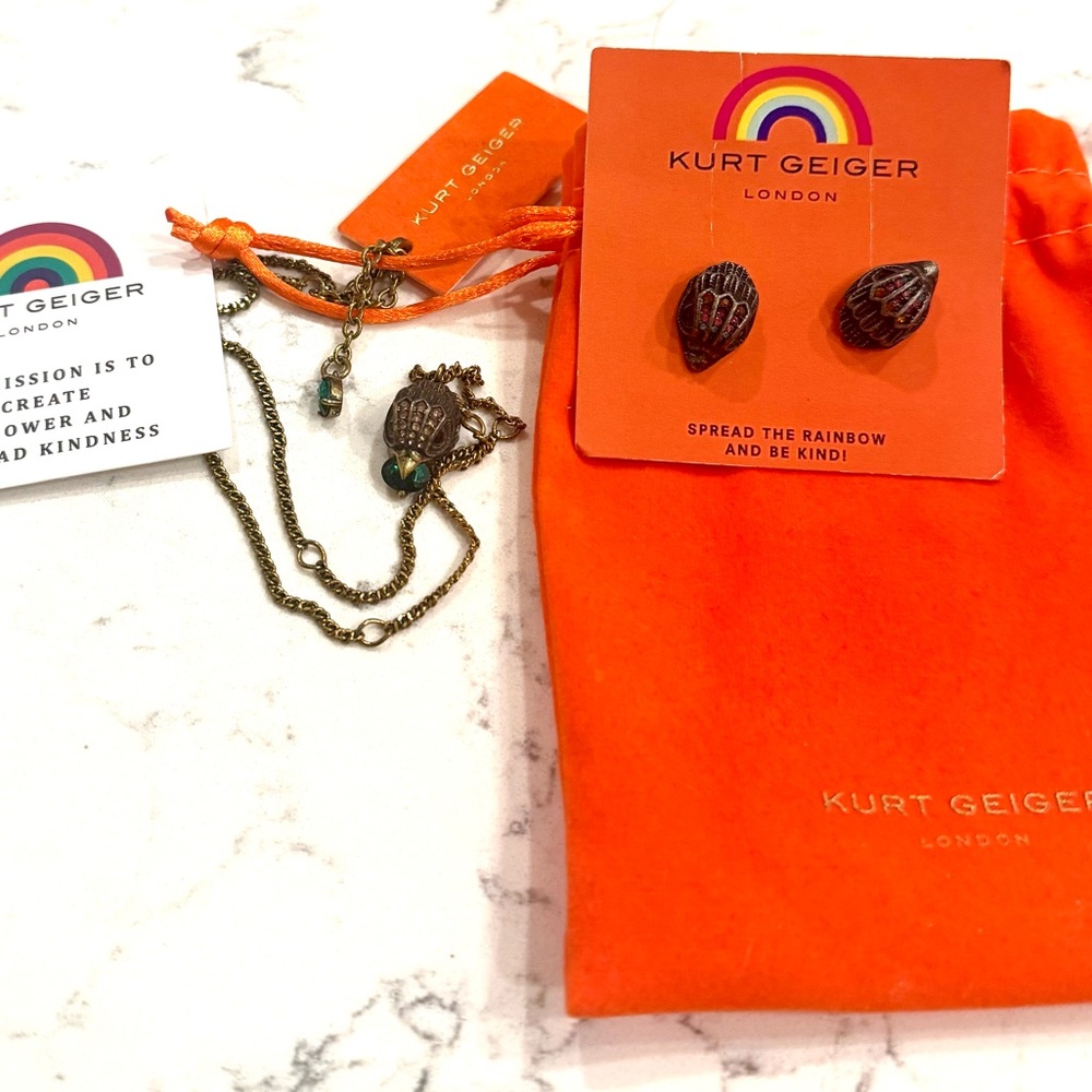 Kurt Geiger Necklace and Earrings NWT - Picture 5 of 11
